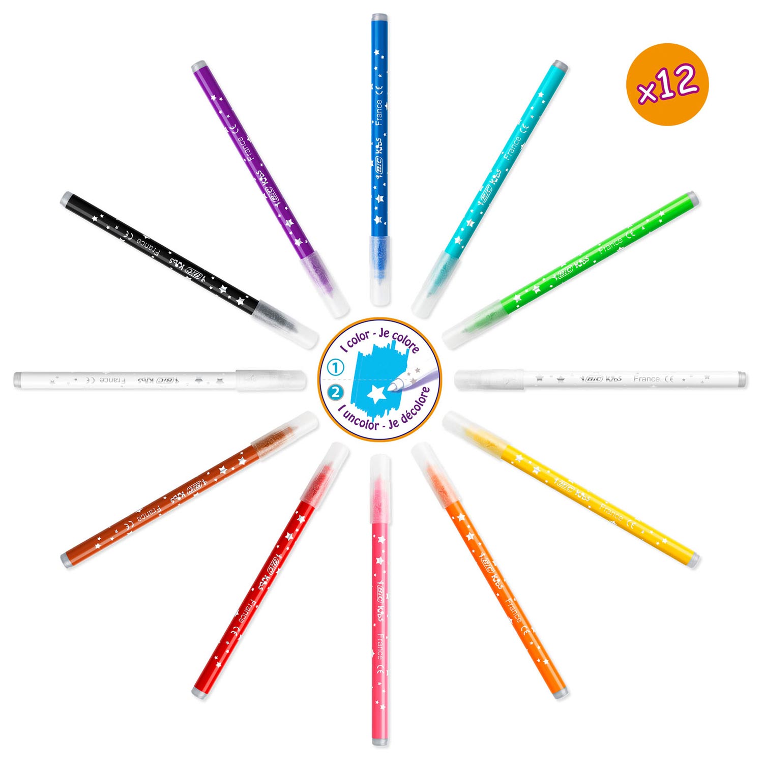 BIC Kids Color Suitcase avec autocollants