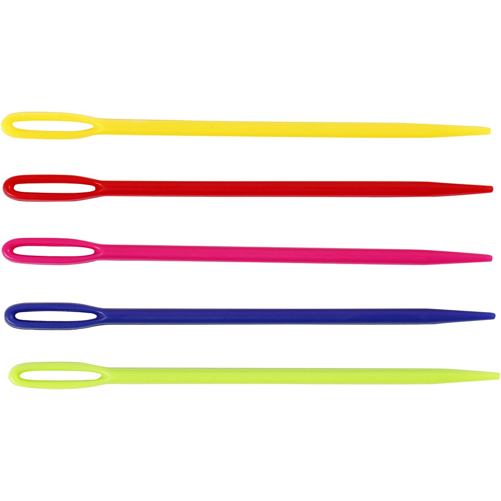 Aiguille à fil Creativ company, l: 7 cm, différentes couleurs, 5 pièces 1 boîte