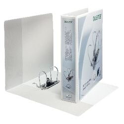 Classeur à anneaux de présentation Leitz Panorama 180 polypropylène A4 maxi blanc