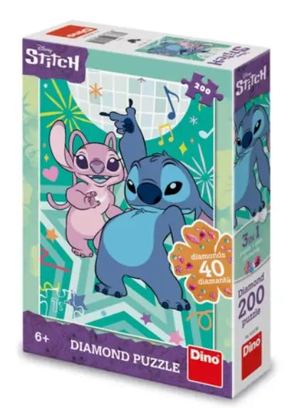 Puzzle 200 pièces avec 40 diamants pour rester dessus