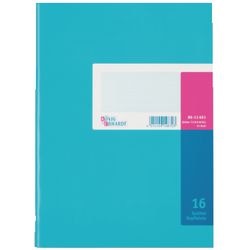 Livre à colonnes könig ebhardt a4 210x257mm bleu clair 16 colonnes 40 feuilles