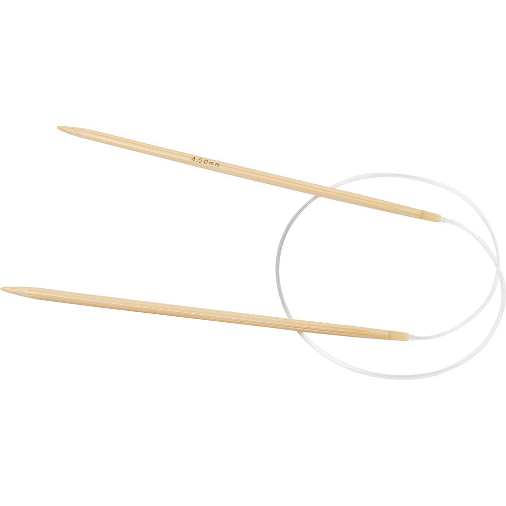 Aiguilles à tricoter rondes Creativ company, L: 60 cm, taille 4 mm, 1 pièce