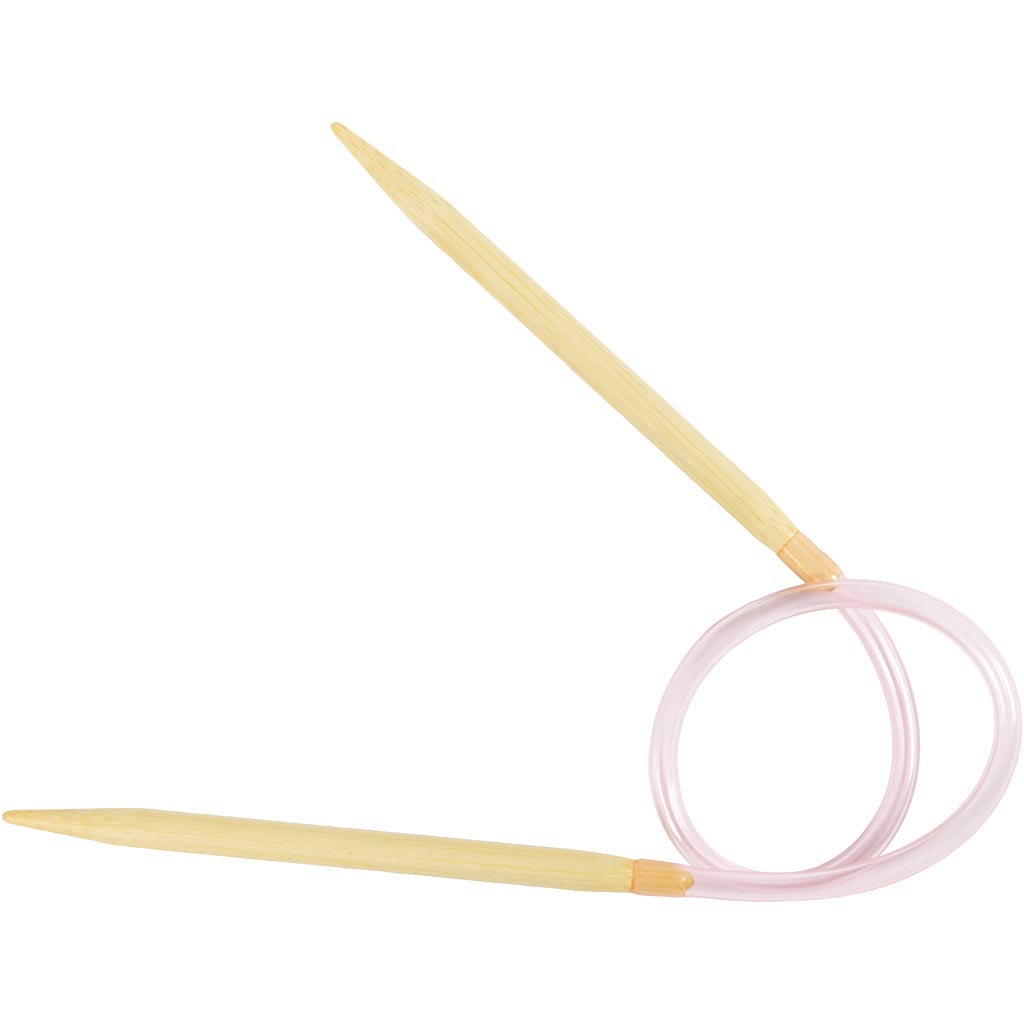 Aiguilles à tricoter rondes Creativ company, L: 40 cm, taille 6 mm, 1 pièce