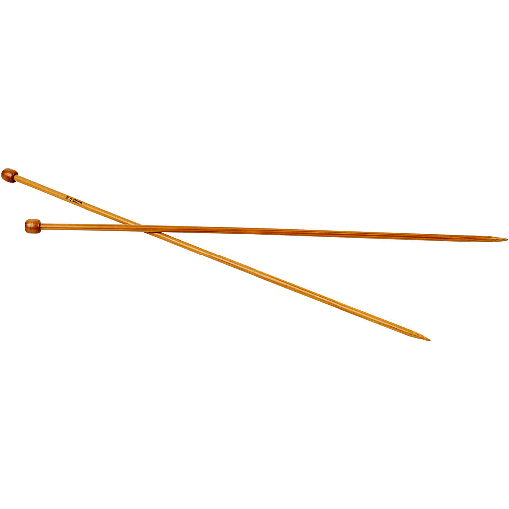 Aiguilles à tricoter Creativ company, l: 35 cm, taille 5 mm, 1 paire