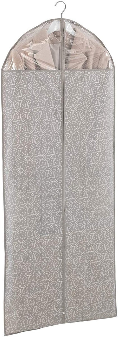 Wenko housse à vêtements balance taupe 150x60cm - sac à vêtements - modèle long pour rangement de vêtements - avec fermeture éclair et fenêtre de visualisation - belle, robuste et maniable