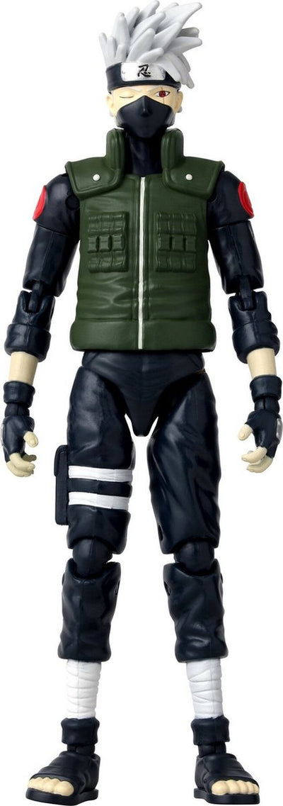 Bandai - héros d'anime - naruto shippuden - figurine manga héros d'anime 17 cm - kakashi hatake (quatrième grande guerre ninja) - sous licence officielle - figurine d'action kakashi - jouets pour enfants 4+ -36963