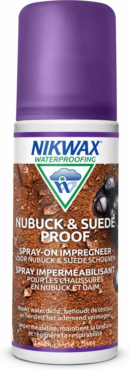 Nikwax nubuck proof proof spray-on, agent d'imprégnation - 125 ml