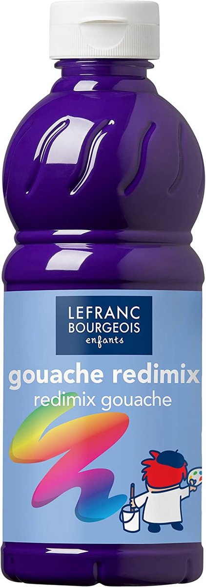 Lefranc bourgeois l b gouache peinture redimix violet 500ml
