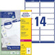Étiquettes d'adresse avery zweckform quickdry blanc