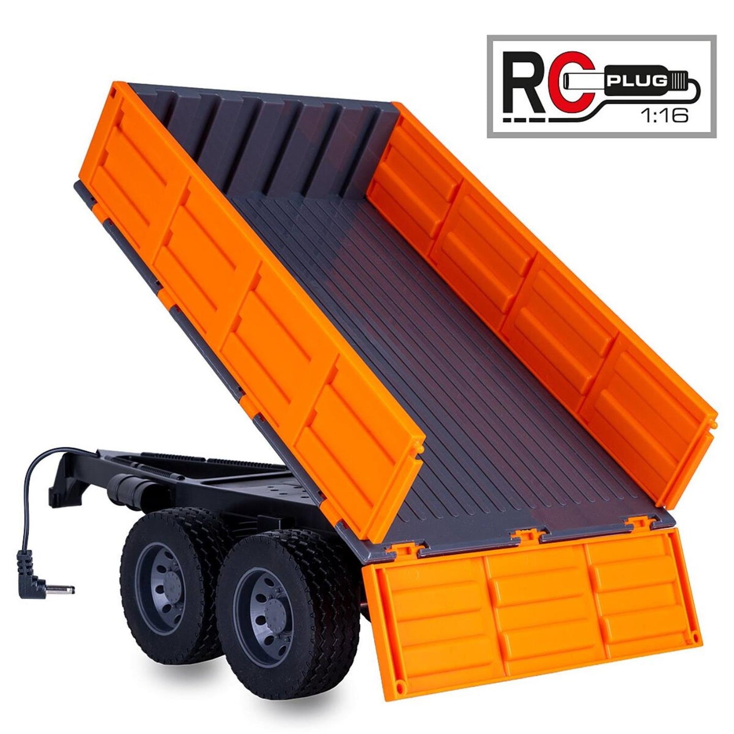 Remorque Jamara avec fonction de basculement pour tracteur télécommandé 1:16
