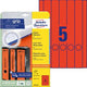 Contre-étiquette avery zweckform ultragrip rouge