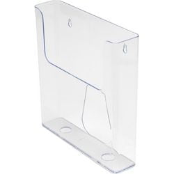 Porte-brochures deflecto de76401 a4, montage mural transparent