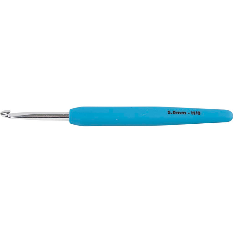 Crochets Creativ company, taille 5, l : 13,3 cm, taille 5 mm, bleu, 1 pièce