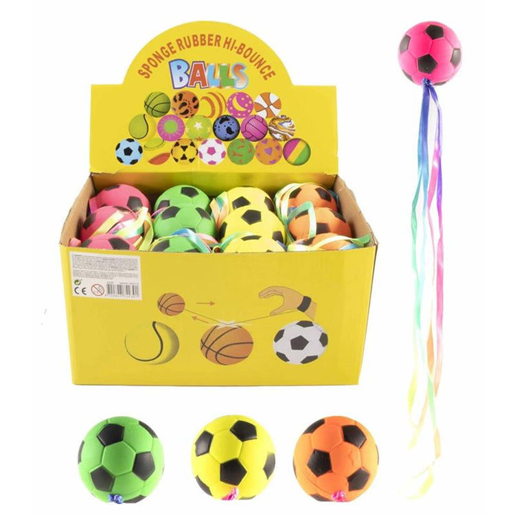 Jono Toys Mini Football avec ruban, 6 cm