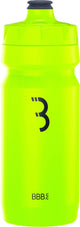 Bbb bouteille d'eau de réservoir de voiture de cyclisme vélo de course - capacité 550 ml - gourde de vélo avec valve à fermeture automatique - jaune fluo - bwb-11