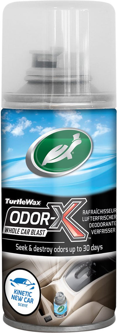 Turtle Wax Power Out Odor-X Whole Car Blast - élimine les mauvaises odeurs - détruit les odeurs au lieu de les masquer - merveilleux parfum frais de voiture neuve - jusqu'à 30 jours - 100 ml