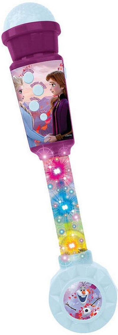 Microphone karaoké Disney La Reine des Neiges avec lumière et haut-parleur