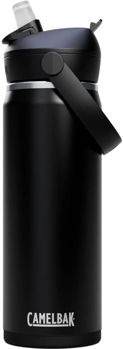 Gourde Camelbak Thrive Flip Straw - 600 ml - acier inoxydable - avec paille - bouteille d'eau isolante - noir