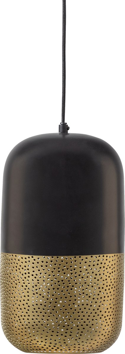 Lampe à suspension Woood tirsa - métal - laiton noir - 36x20x20