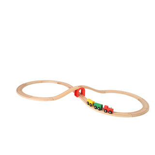 Ensemble de train en bois, 20dlg.