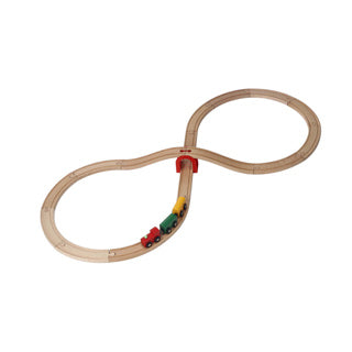 Ensemble de train en bois, 20dlg.