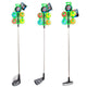 TOI-TOYS Adrenice Golf Stick Metal avec 4 boules colorées, 5dlg.