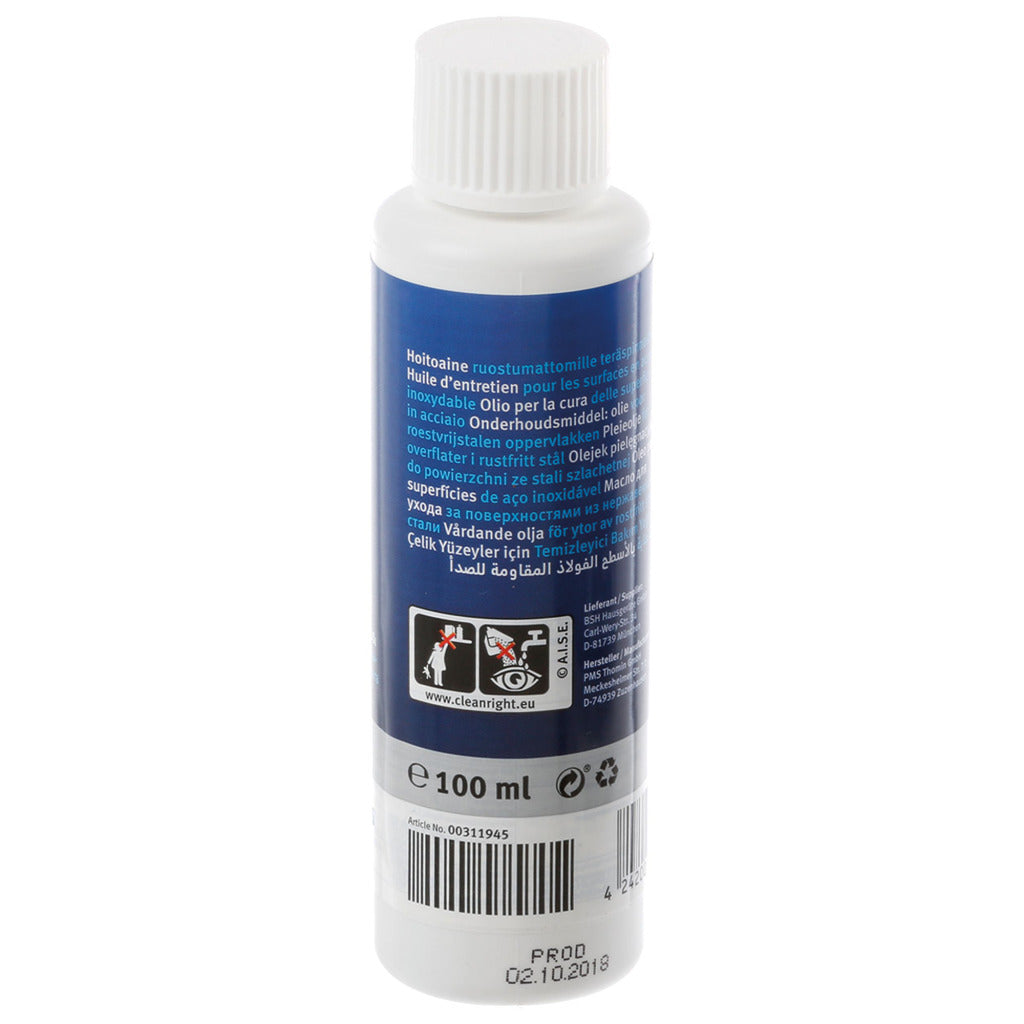 Bosch Siemens Siemens Agent de maintenance en acier inoxydable 100ml