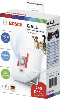 Bosch Bbzafgall Sacs à vide 4 pièces