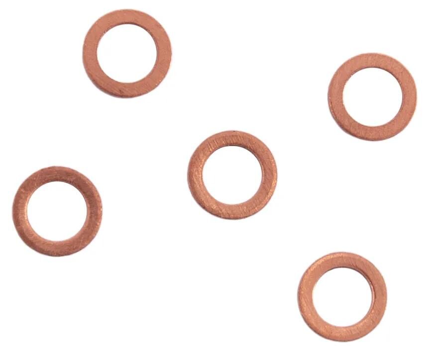 Anneau de sceau de habillement, formulaire A, DIN 7603 6 x 10 mm d'épaisseur 1.0