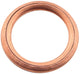 Anneau de sceau de habillement, formulaire C, cuivre Doichelh. 16x22x2,0 mm