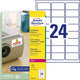 Étiquettes multifonctions avery zweckform l6141-20 480 pièces