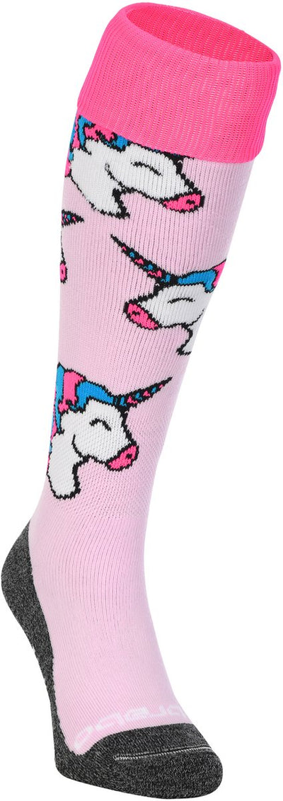 Brabo bc8440b chaussettes licorne rose tendre chaussettes de sport unisexe - rose tendre