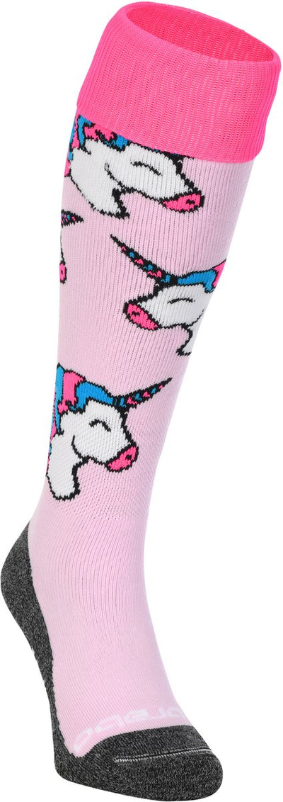 Brabo bc8440b chaussettes licorne rose tendre chaussettes de sport unisexe - rose tendre