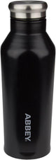 Gourde Abbey Camp - double paroi - 350 ml - noir - acier inoxydable