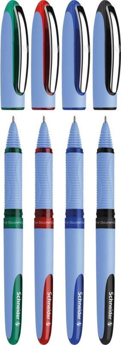 Instruments d'écriture Schneider roller schneider - un hybride n - pointe aiguille - 0,5 mm - 4 pièces couleurs assorties - s-183594