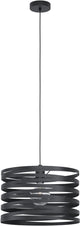 Lampe à suspension Eglo cremella - e27 - 37 cm - noire