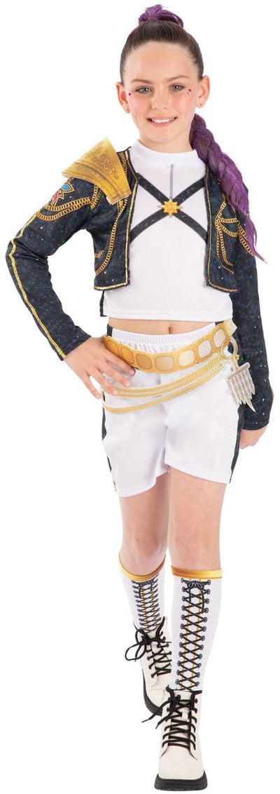 Rubies kpop rumi costume de luxe doré blanc 9-10 ans enfants