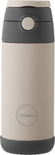 Aya ida - gourde - thermos - gourde - paille enfant - 350ml - beige crème
