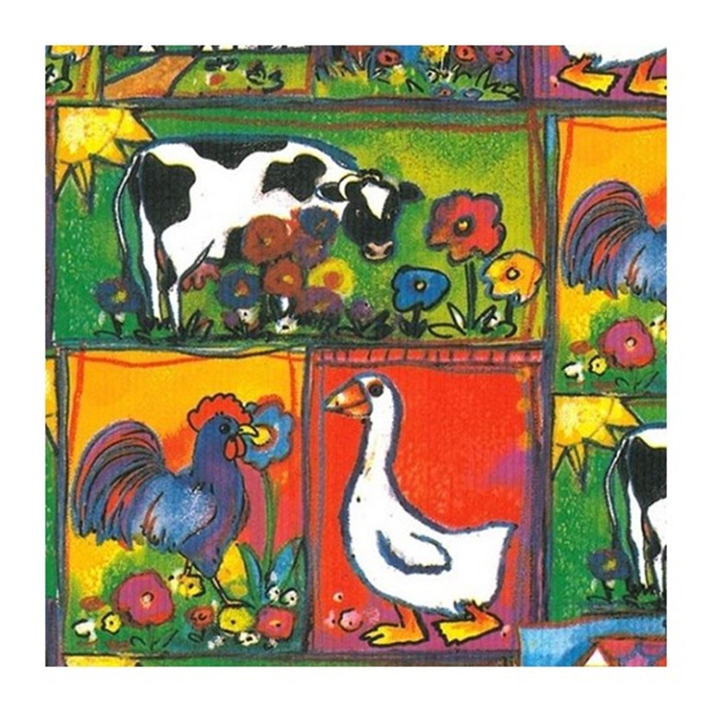Compteur rouleau 30cm animaux de la ferme 200m