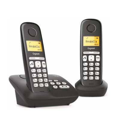 Gigaset Gigaset Al385a Téléphone duo + répondeur noir