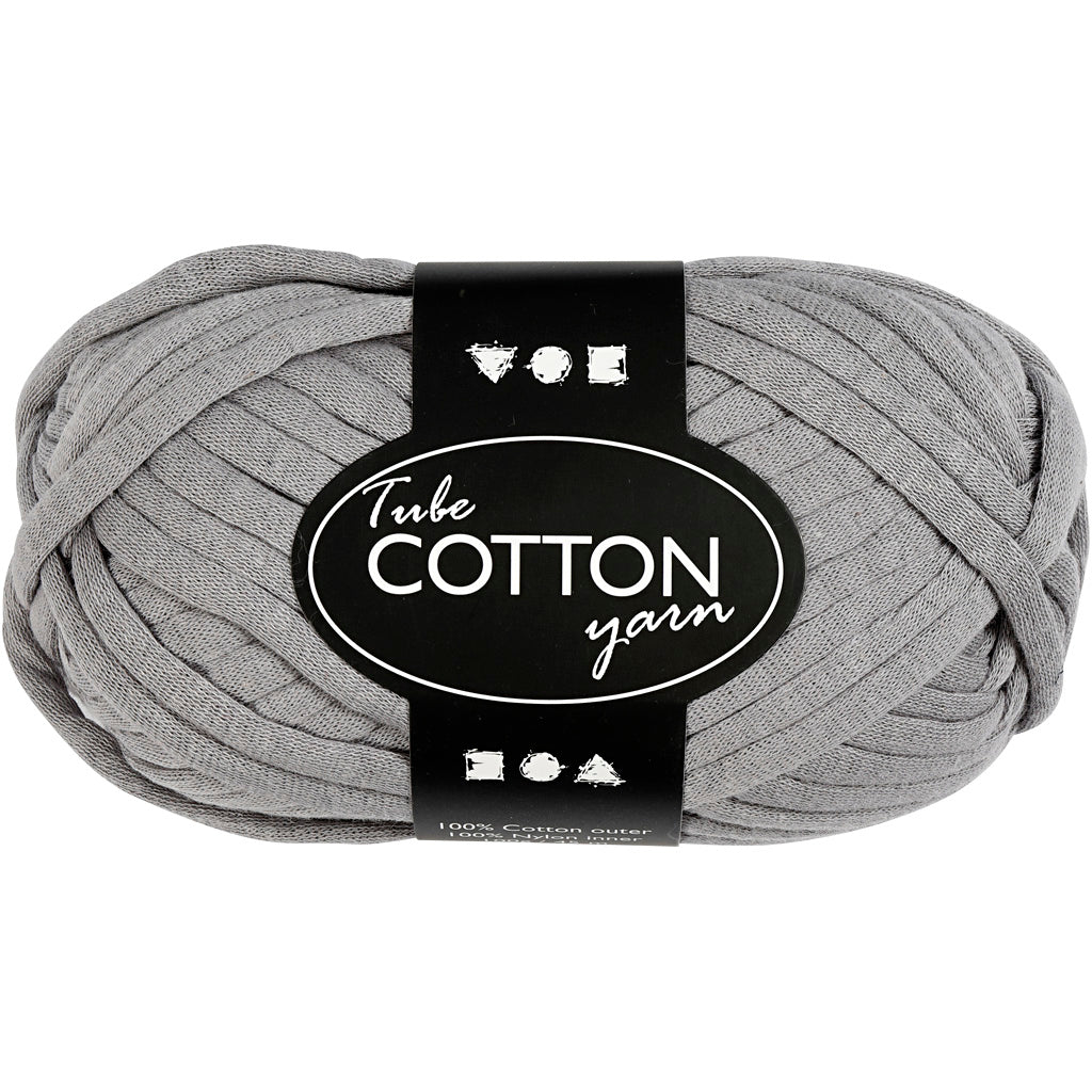 Fil textile Creativ company, l: 45 m, gris, 100 gr 1 pelote