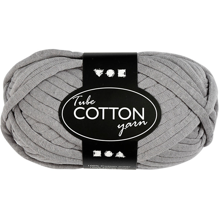 Fil textile Creativ company, l: 45 m, gris, 100 gr 1 pelote
