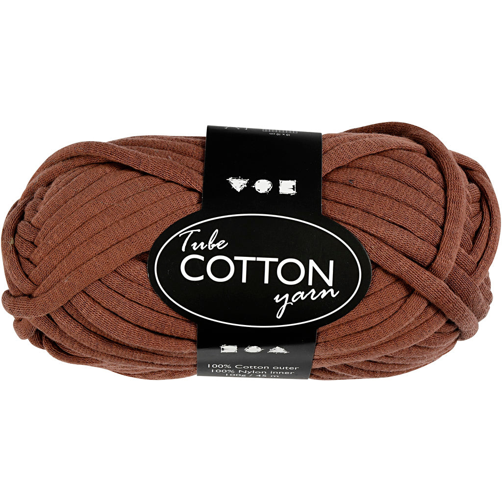 Fil textile Creativ company, l: 45 m, marron, 100 gr 1 pelote