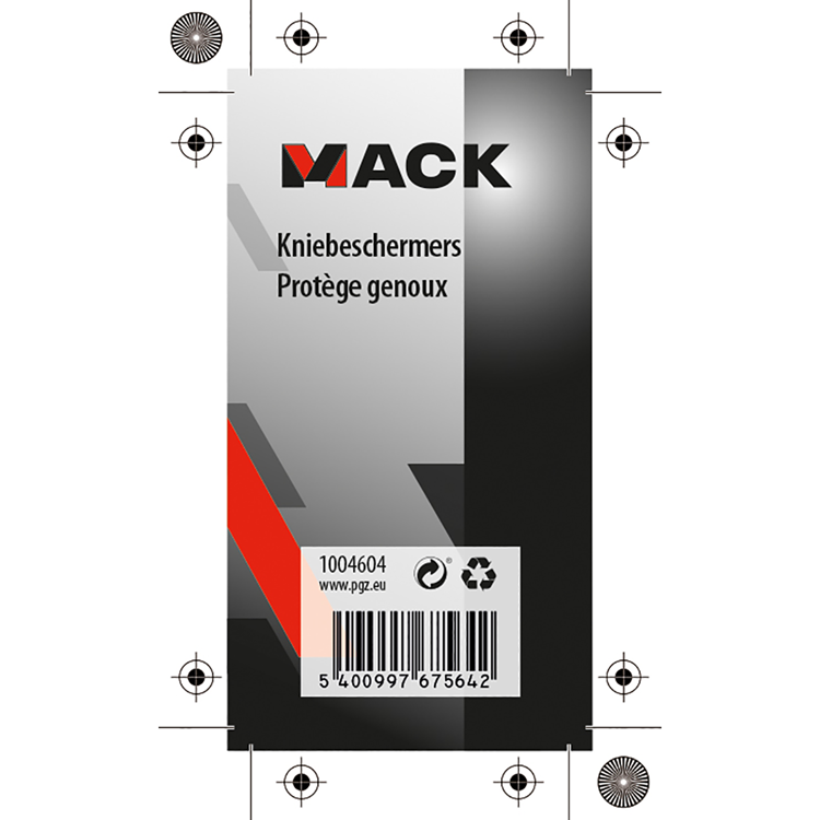 Mack 1004604 - 1 paire de genouillères | 5 pièces
