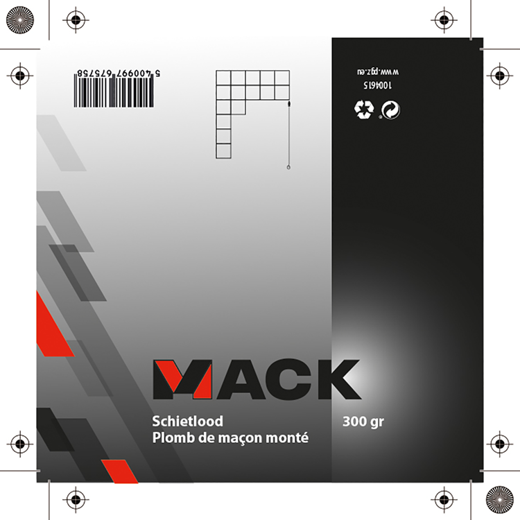 Mack 1004615 - fil à plomb 300gr | 4 pièces