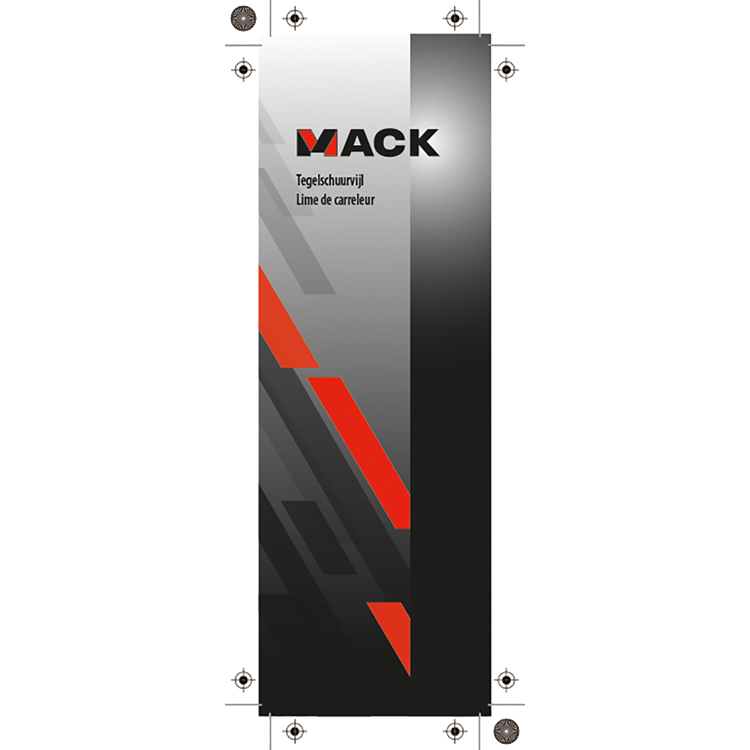 Mack 1004620 - lime à carrelage demi-ronde 270mm | 3 pièces