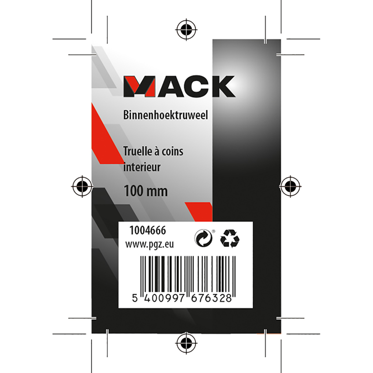 Mack 1004666 - coin intérieur pointu tr 100 | 3 pièces