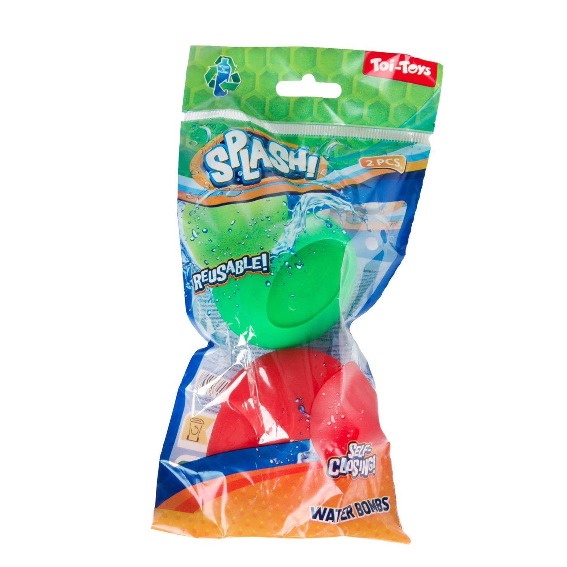 Splash Water Balloon réutilisable Self-Secure, 2st.