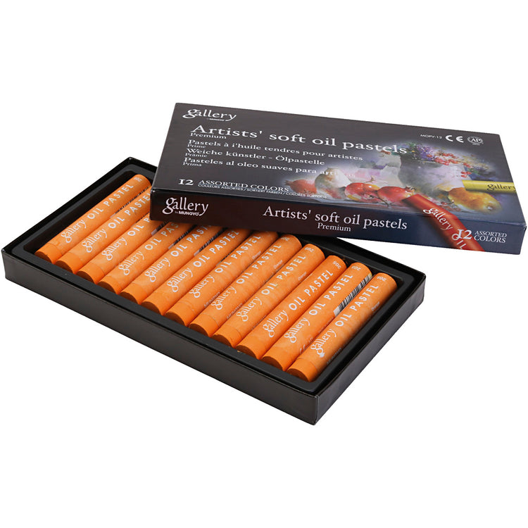 Pâte d'huile de galerie, L: 7 cm, D 11 mm, épaisseur 11 mm, orange, 12 pièces 1 boîte