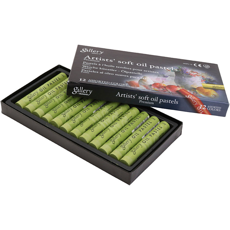 Pâte d'huile de galerie, L: 7 cm, D 11 mm, épaisseur 11 mm, olive, 12 pièces 1 boîte